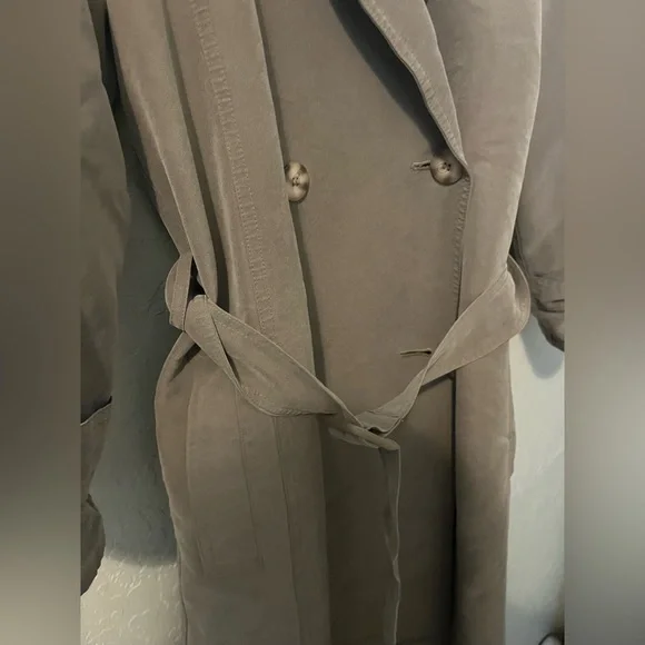 Nordstrom Gallery Trench Coat with belt - Picture 2 of 5